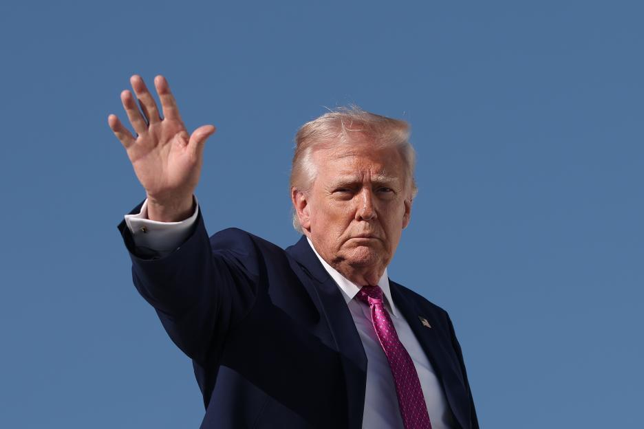 President Trump Departs Washington For Charlottesville