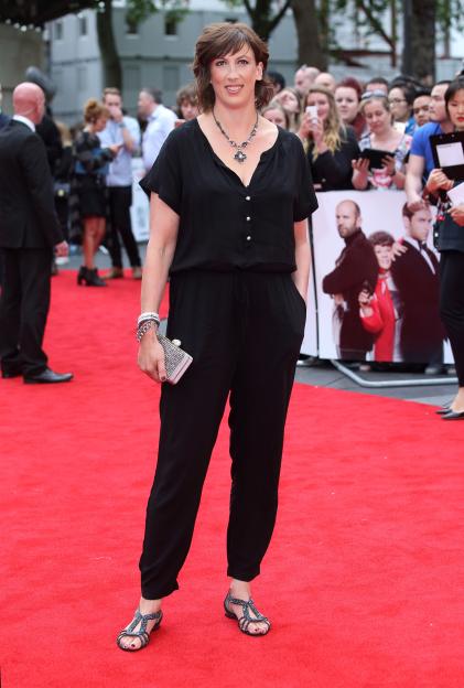 Miranda Hart on a red carpet at the UK premiere of "Spy."