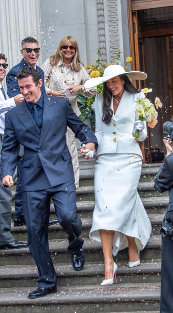 Dua Lipa and Callum Turner got married at Westminster Registry office today.