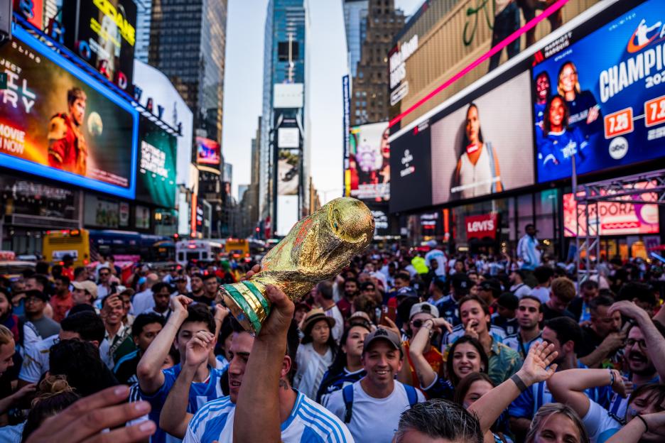 Fans Celebrate Spain Winning The World Cup NYC, New York, United States - 19 Jul 2026