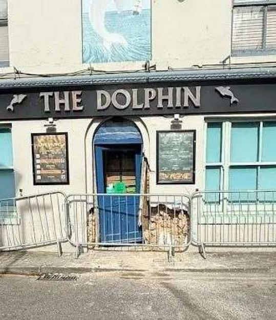 Keep everyone inside: Shocking footage shows moment car rams into pub