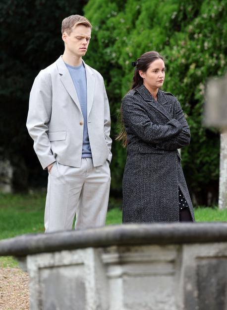 Max Branning and Cindy Beale at Jimmy Beale's christening.