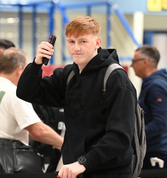 Angry Ginge Arrives At Manchester Airport For Flight To Dubai Ahead Of I?m A Celebrity - 09 Nov 2025