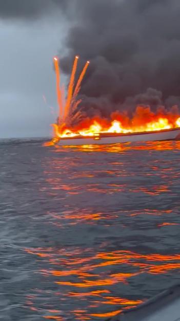 Dramatic Rescue: Multiple People Saved from 60ft Yacht Ablaze for Over Four Hours Off the English Coast