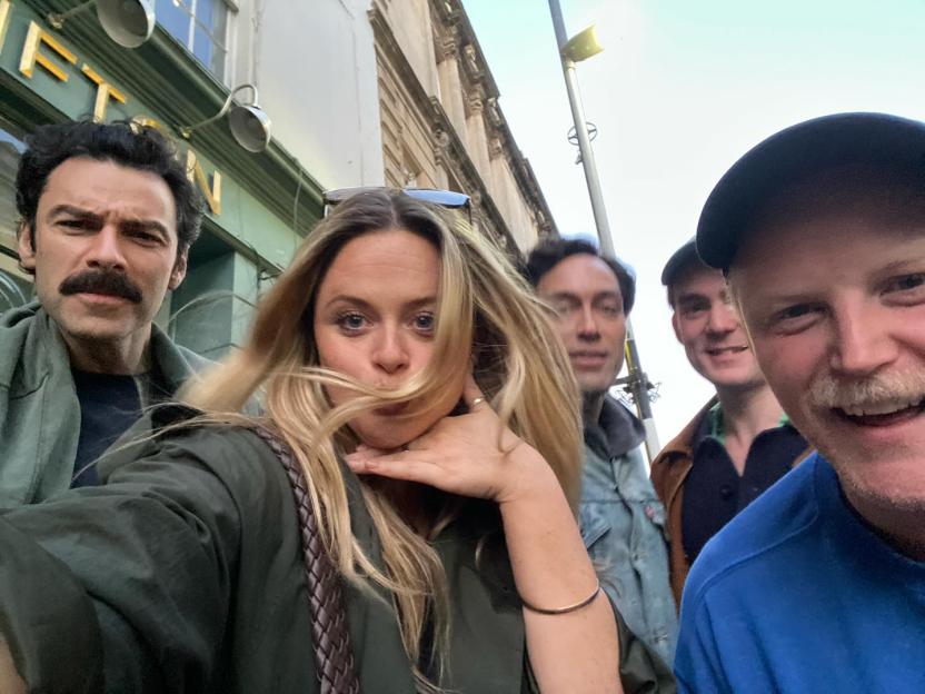 Emily Attack with the Rivals cast.