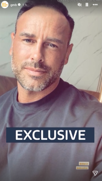 Man with a beard and dark hair wearing a gray shirt, with the word "EXCLUSIVE" overlaid on the image.