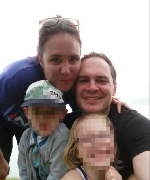 Ruth Pingree and her husband Roland with their two children.