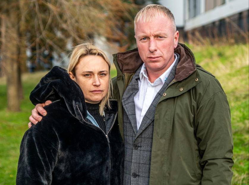 Kelly and David Kennard, parents of Laionie.