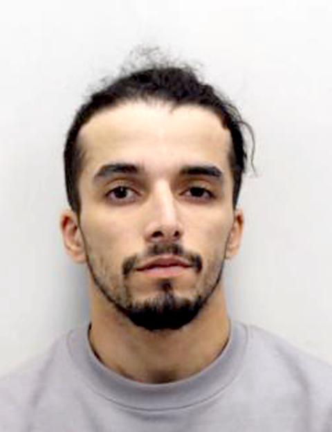 Brahim Kaddour Cherif, an Algerian national, in a mugshot photo.