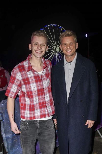 Jeff Brazier Makes Red Carpet Return with Son Freddy Following Wife's Split at Festive Event