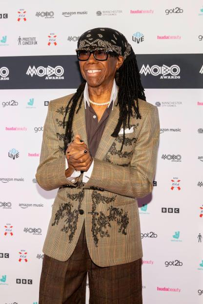 Nile Rodgers at the MOBO Awards.