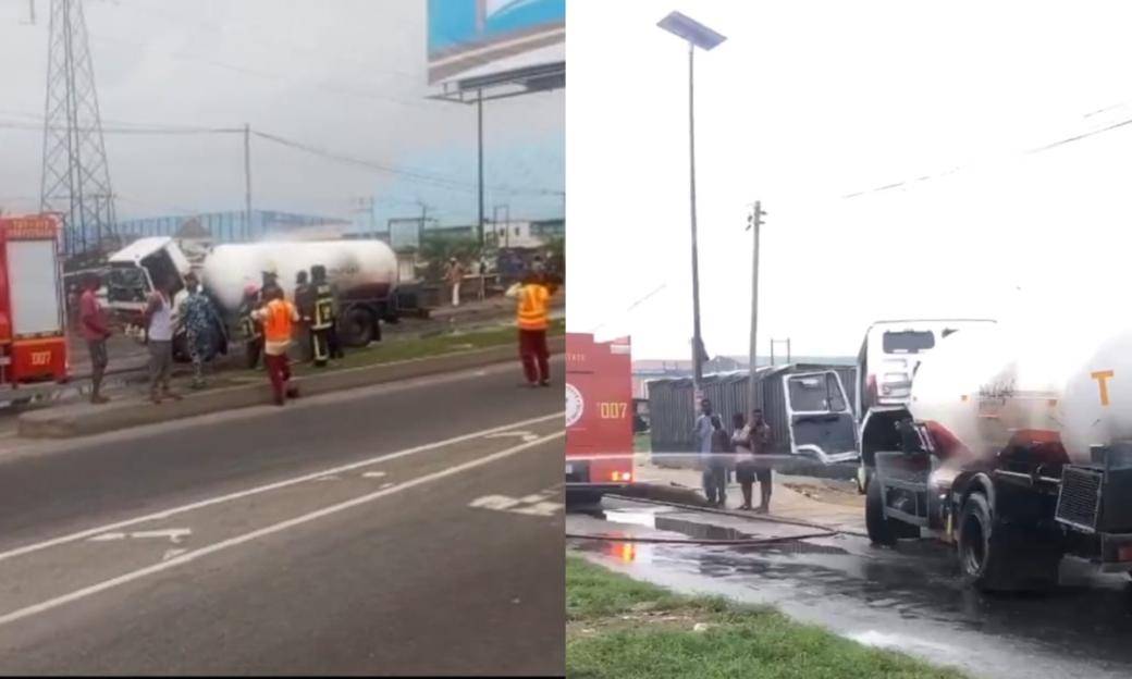 Lagos Dodges Catastrophe: Gas Tanker Leak Ignites Fire, Says LASTMA