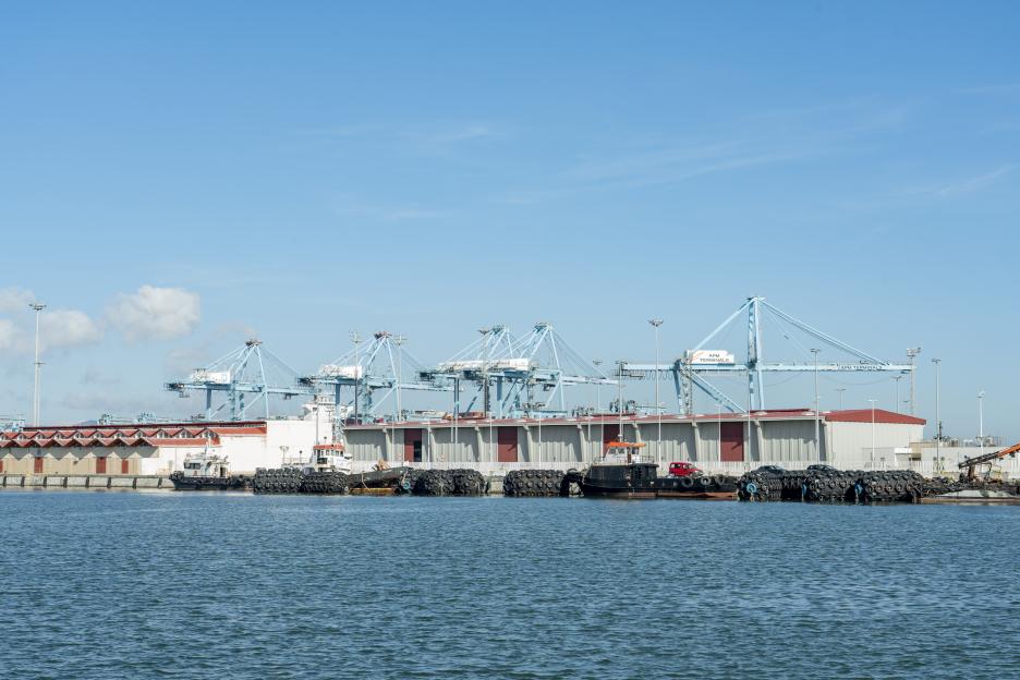 Industrial Port Landscape in Algeciras Spain