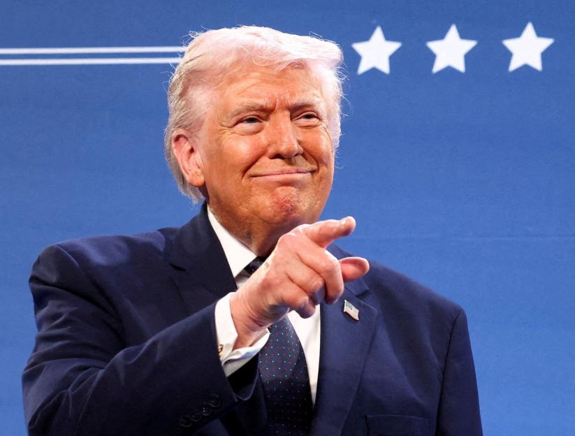 U.S. President Donald Trump delivers remarks to members of the Republican Party, at Trump National Doral Miami in Miami