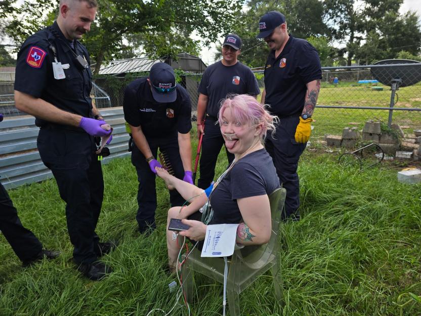 Mum carrying toddler IMPALED by garden rake after being too lazy to put on shoes