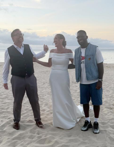 A Wedding to Remember! Tinie Tempah Joins Newlyweds for Beach Photos After Boardmasters Performance