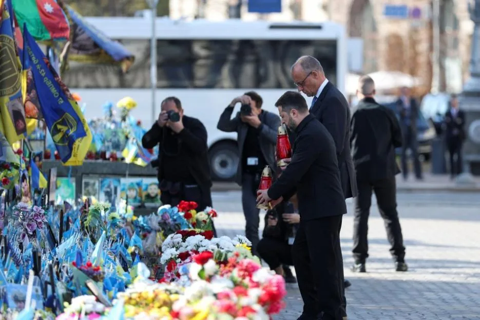 German Chancellor Friedrich Merz visits Kyiv