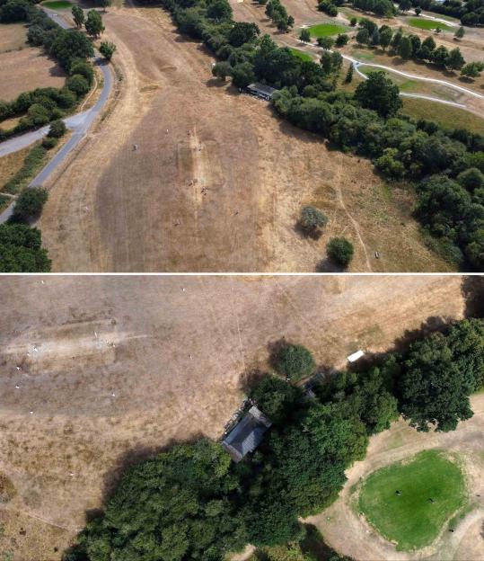 Unseen drought, golf courses¿ Aldwickbury Park Golf Club, Dunstable Downs Golf Club, Brocket Hall Golf Club, Harpenden Common Golf Club featuring Bamville Cricket Club playing on par 5 3rd hole each Sunday. The Richmond Golf Club, Harpend