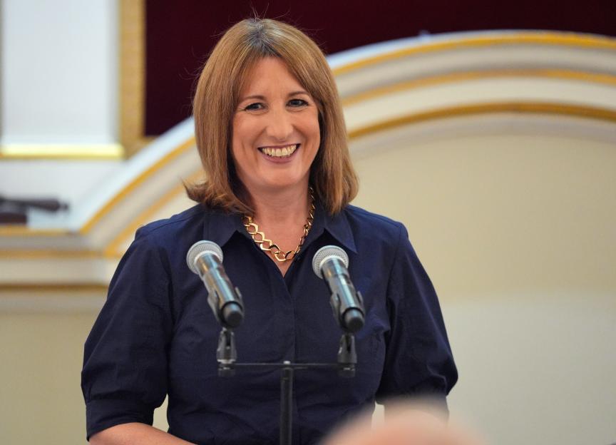 Rachel Reeves speaking at the Mansion House Financial and Professional Services Dinner.