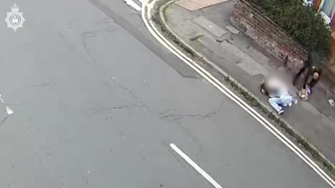 Shocking Daylight Theft: Thug Violently Snatches Woman's Rucksack on Quiet Residential Street