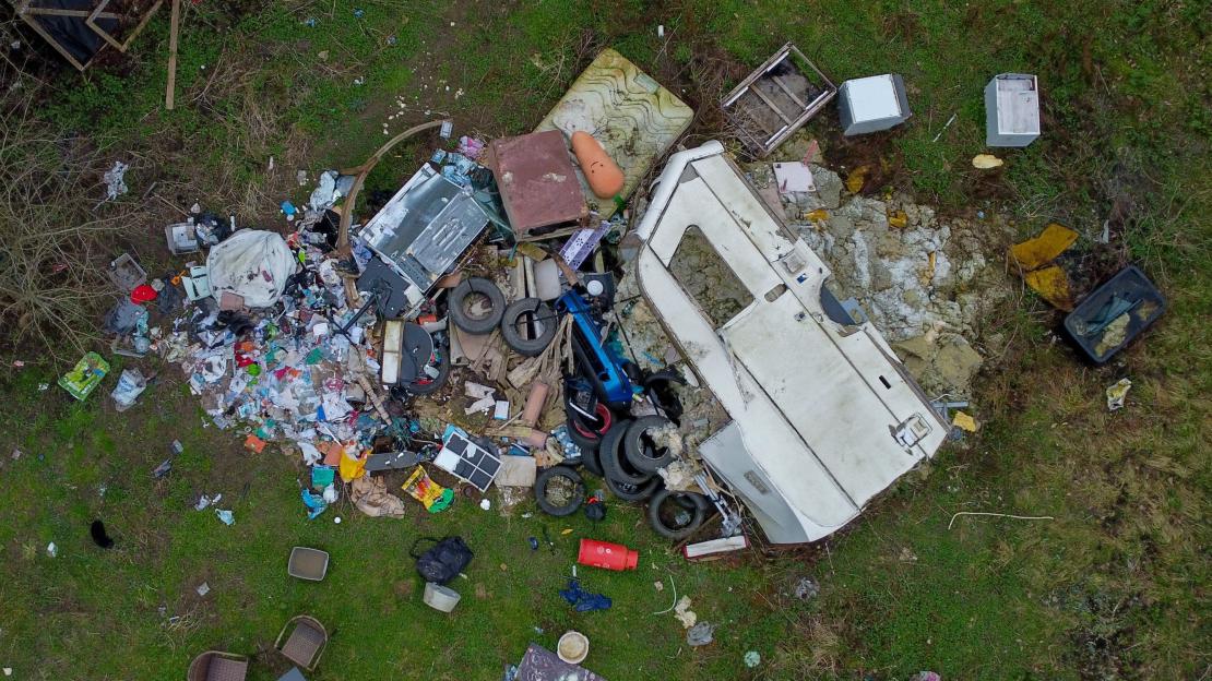 Fury after travellers leave illegal camp looking like "war zone"
