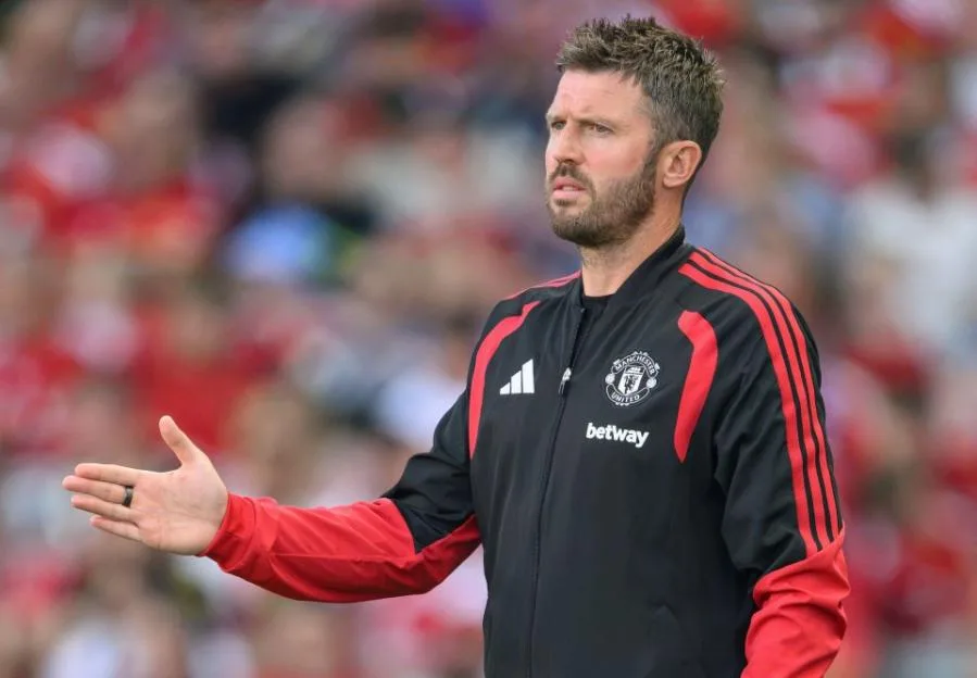 28th October 2026 - Manchester United Manager Michael Carrick *** *** Manchester United v Leeds United - Croke Park - Dublin - Ireland. Manchester United Manager Michael Carrick. Picture : Mark Pain / Alamy Live News