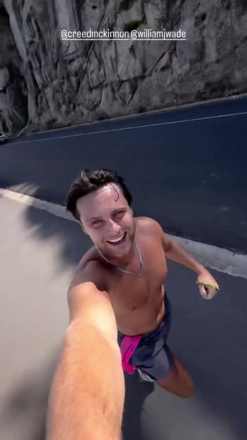 Casey O'Gorman posing for a selfie in Cape Town.