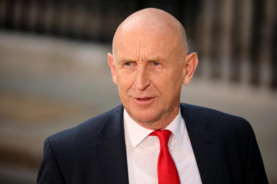 John Healey, new Chancellor of the Exchequer, outside 10 Downing Street.