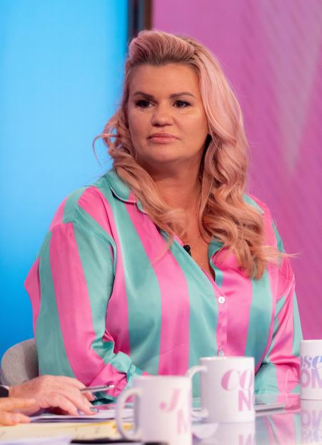 Kerry Katona on the TV show 'Loose Women'.