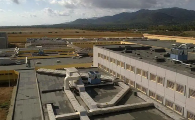 An aerial view of Uta prison.