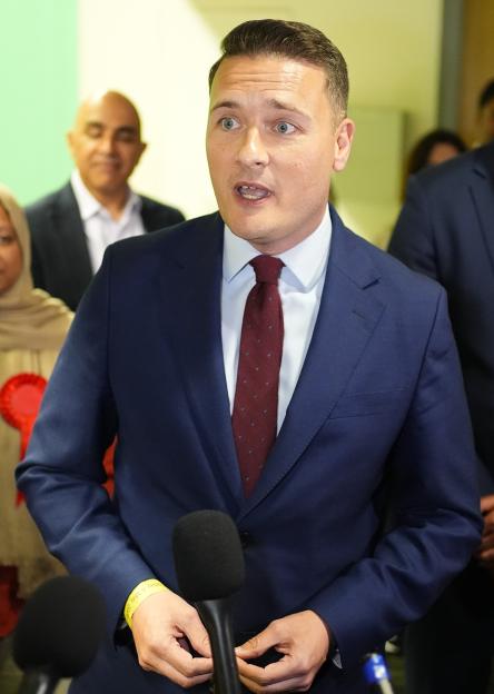 Health and Social Care Secretary Wes Streeting speaking to members of the media.