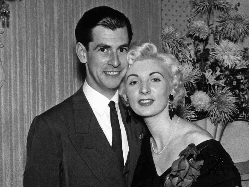 Ruth Ellis with her boyfriend David Blakely at The Little Club in London in 1955.