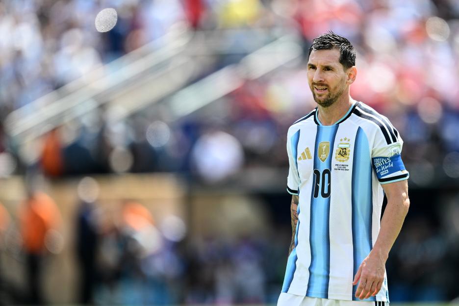 Lionel Messi of Argentina looks on during the FIFA World Cup 2026 Final match.