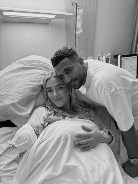 Taylor Ward Reveals Adorable First Photo of Her Newborn Baby After Welcoming Second Child with Football Star Riyad Mahrez