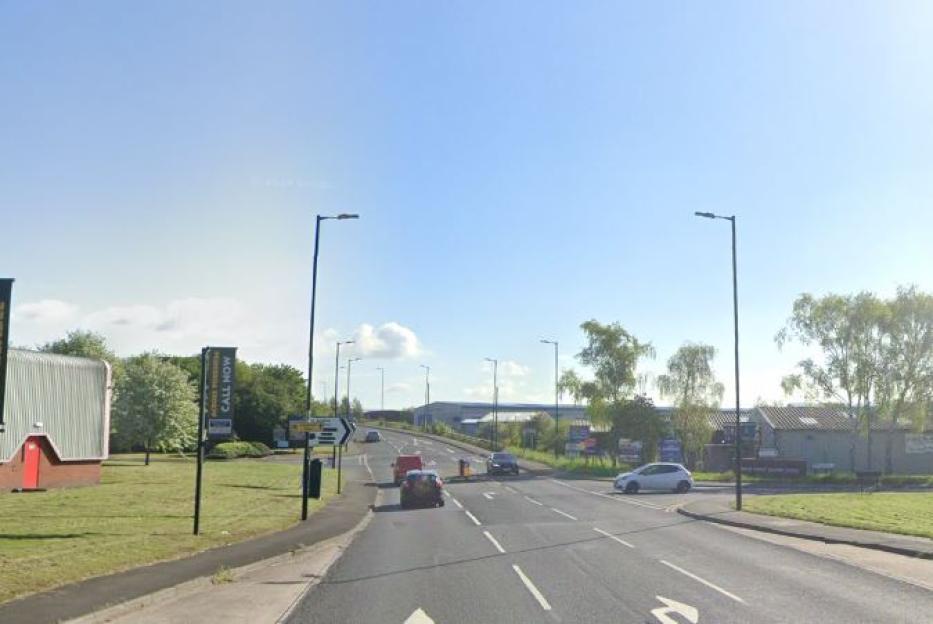 Todwick Road between Dinnington and Todwick.