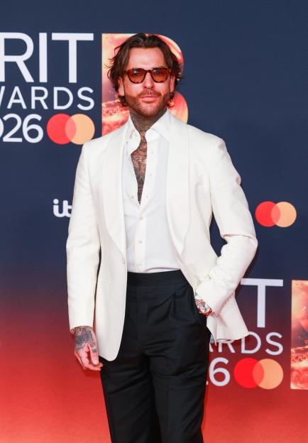 Pete Wicks attending The BRIT Awards 2026.