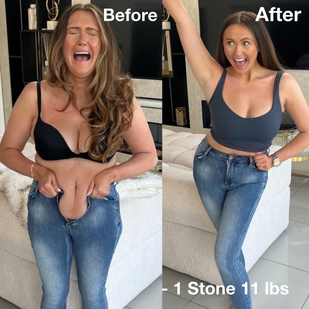 Charlotte Dawson's "before and after" weight loss photos.