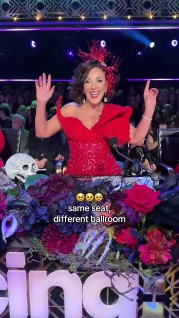 Shirley Ballas on the set of Dancing with the Stars.
