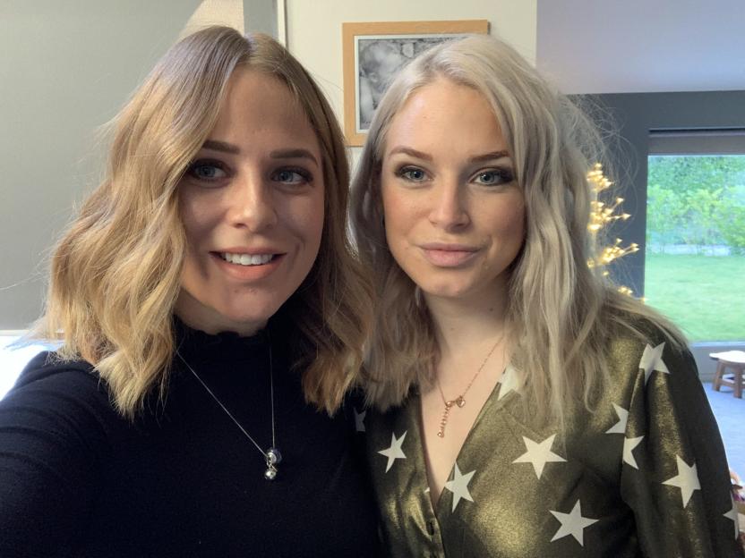 Zoe Hughes and her sister Alexandria.