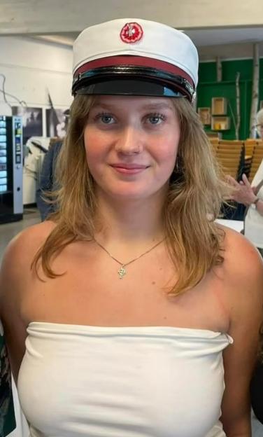 Freja Vennervald Sorensen at her graduation.