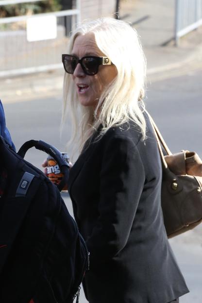 Sally Anne Bowman leaving Harrow Crown Court.