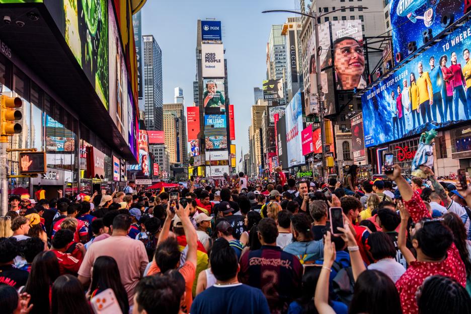 Fans Celebrate Spain Winning The World Cup NYC, New York, United States - 19 Jul 2026