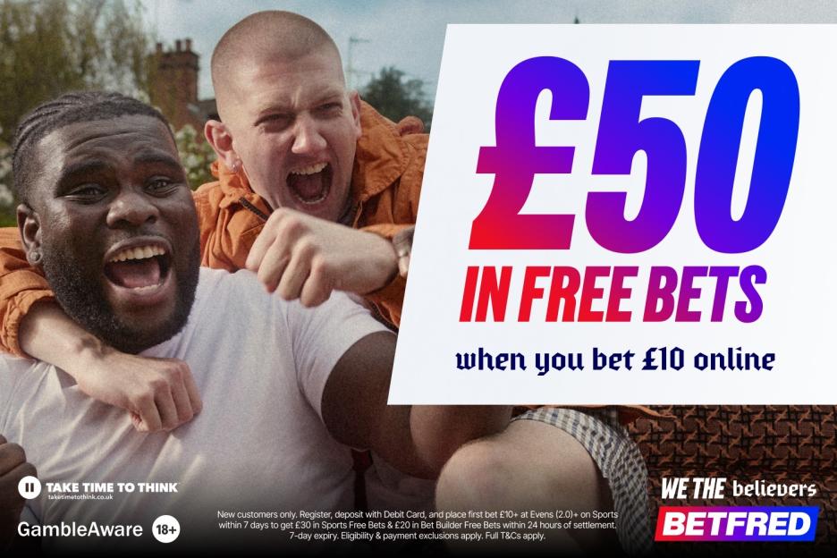 Score £50 in Free Football Bets with Betfred When You Bet Just £10 for World Cup 2026!