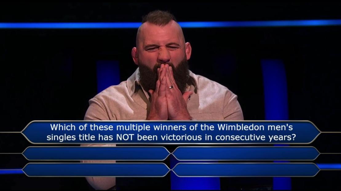 'Fans Left Stumped by 'Toughest Question Ever' on Who Wants To Be A Millionaire with a Tennis Twist!'