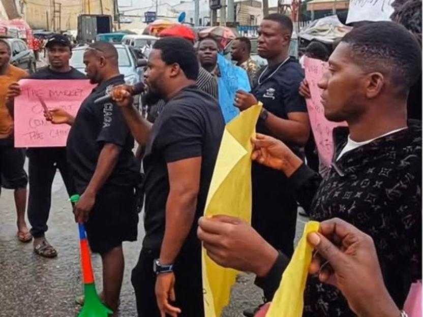 Lagos traders protest against Chinese retailers over threat to local businesses