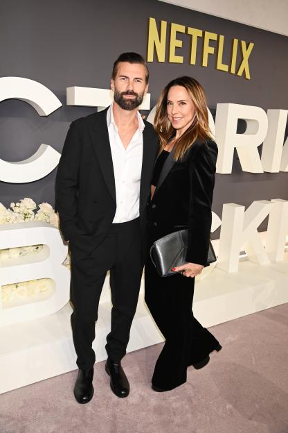 Chris Dingwall and Melanie C at the "Victoria Beckham" World Premiere.