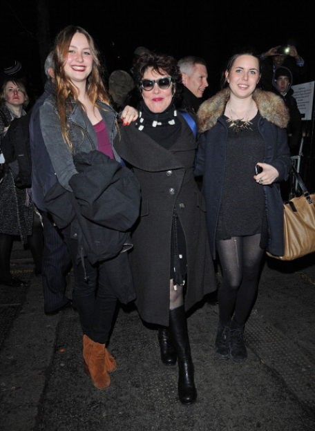 Actress Imelda Staunton (center) with her two daughters.