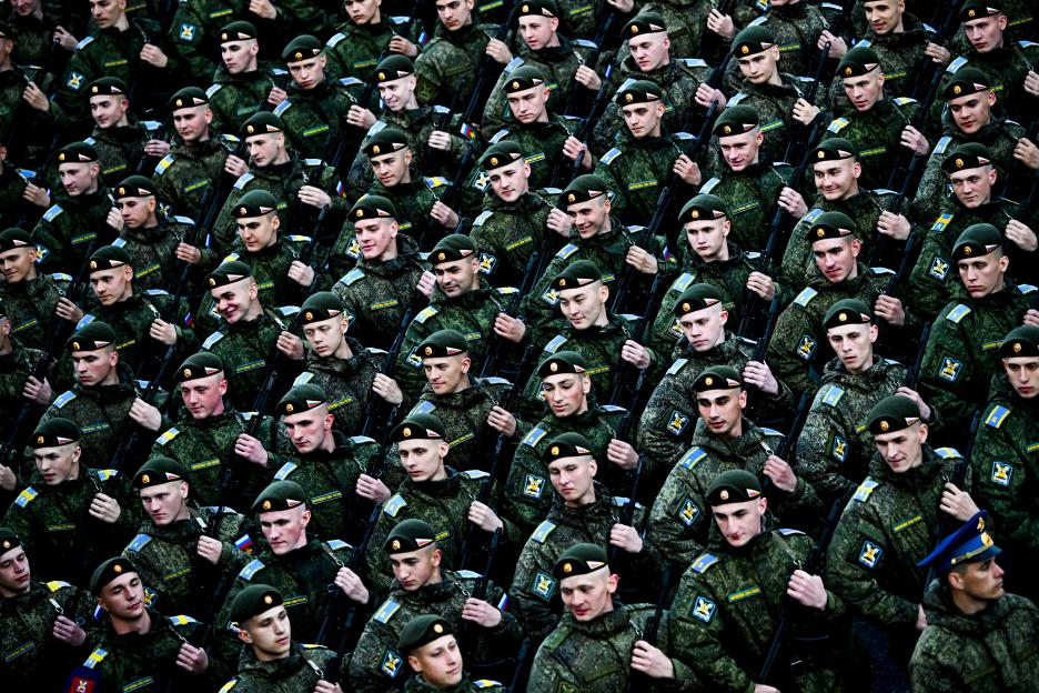 Rehearsal of Victory Day military parade in Moscow