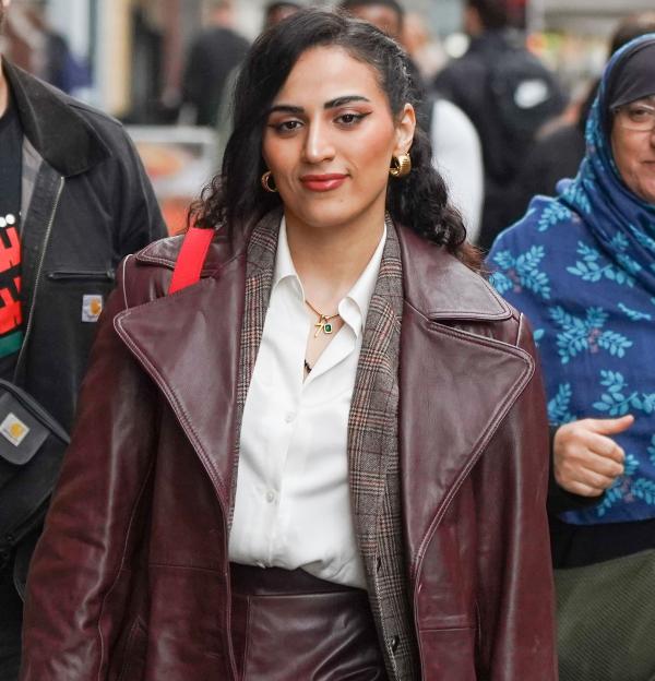 Dr. Rahmeh Aladwan arriving at the Medical Practitioners Tribunal Service.