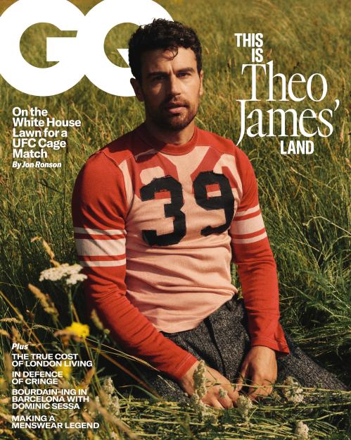 British GQ cover featuring actor Theo James.